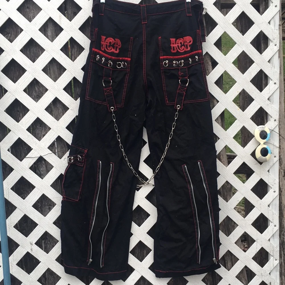 Tripp NYC Black Pants with Red and White Accents - Picture 4 of 5